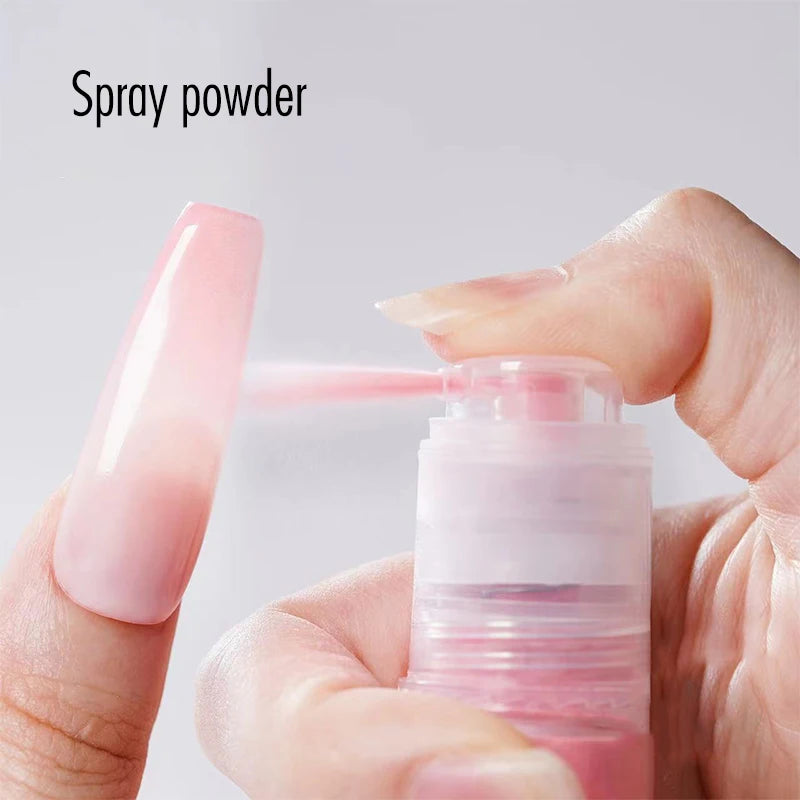 12 Color New Nails Spray Powder Gradient Ombre Nails Glitter Powder Spray Bottle Quick Drying Colorful Spray Powder Nails Care