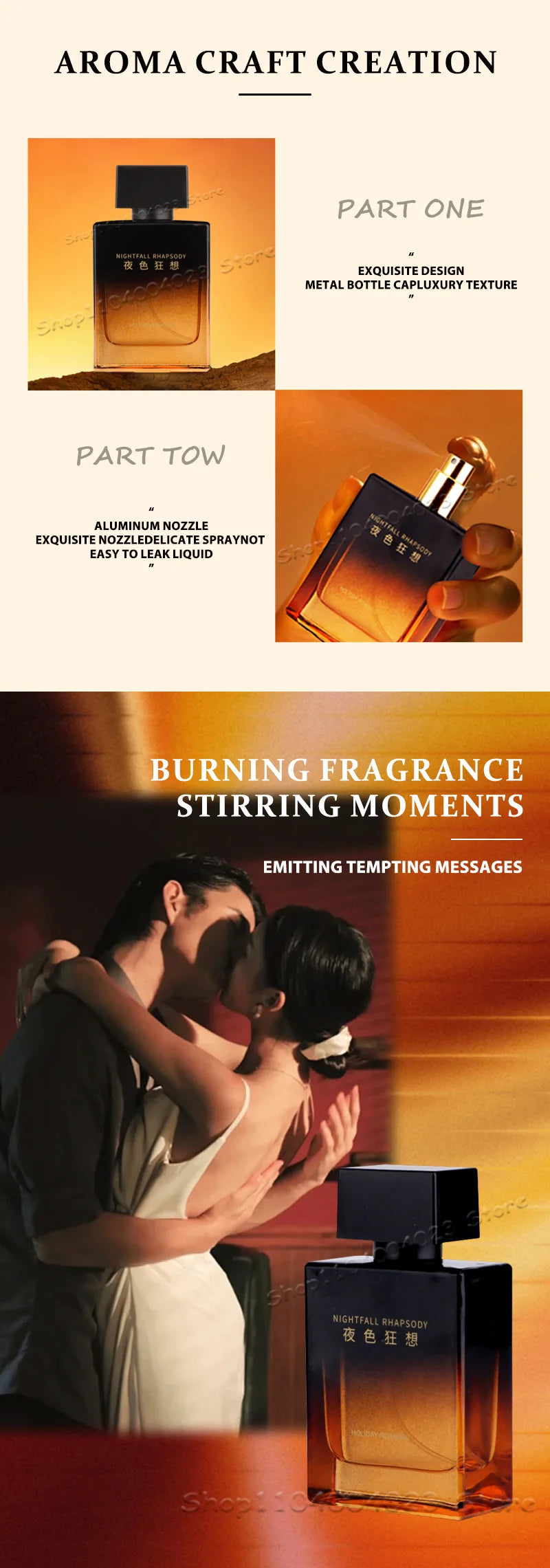 50ML Pheromone Men's Perfume High Quality Woody Scent Emits Charm Enhances Confidence Long-lasting Fragrance Cologne for Men