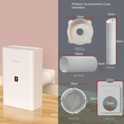 220V Fresh air fan, household fresh air system,  ventilation fan, ventilation, formaldehyde and haze removal purifier AE