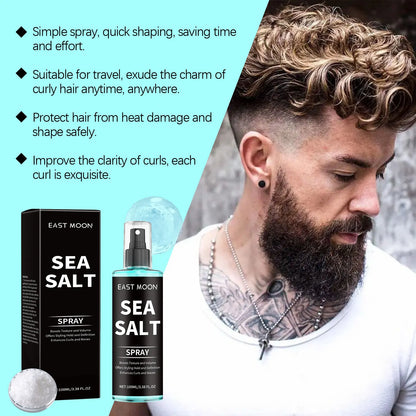 Sea Salt Texturizing Spray For Hair-Volumizing Curl Enhancing Spray Lightweight Hold, Adds Beachy Waves, Natural Matte Finish