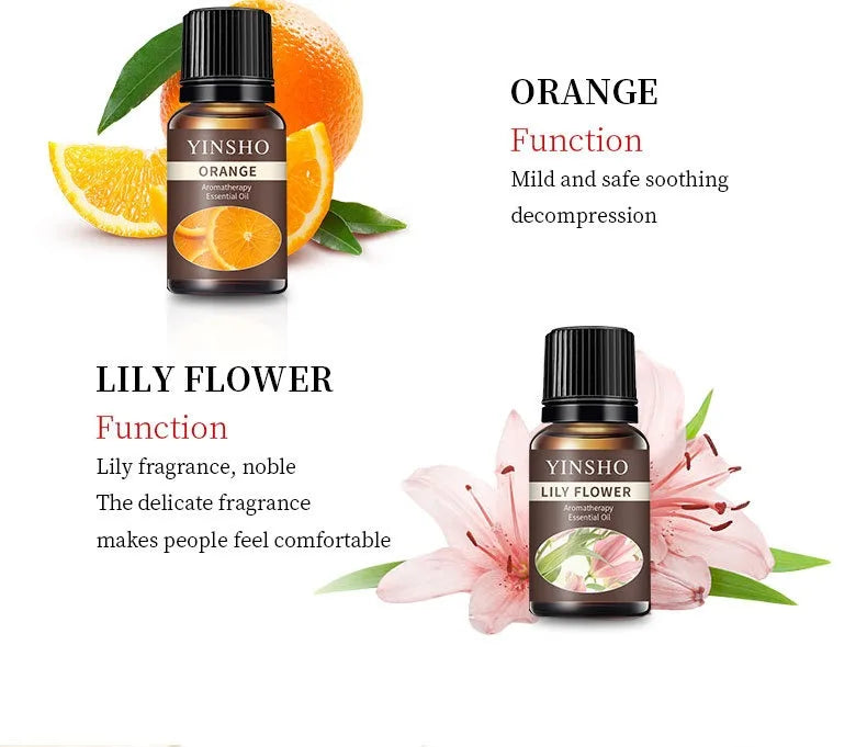 New 13 flavors 10ml essential oil air humidifier household water-soluble DIY multifunctional deodorant spray freshener