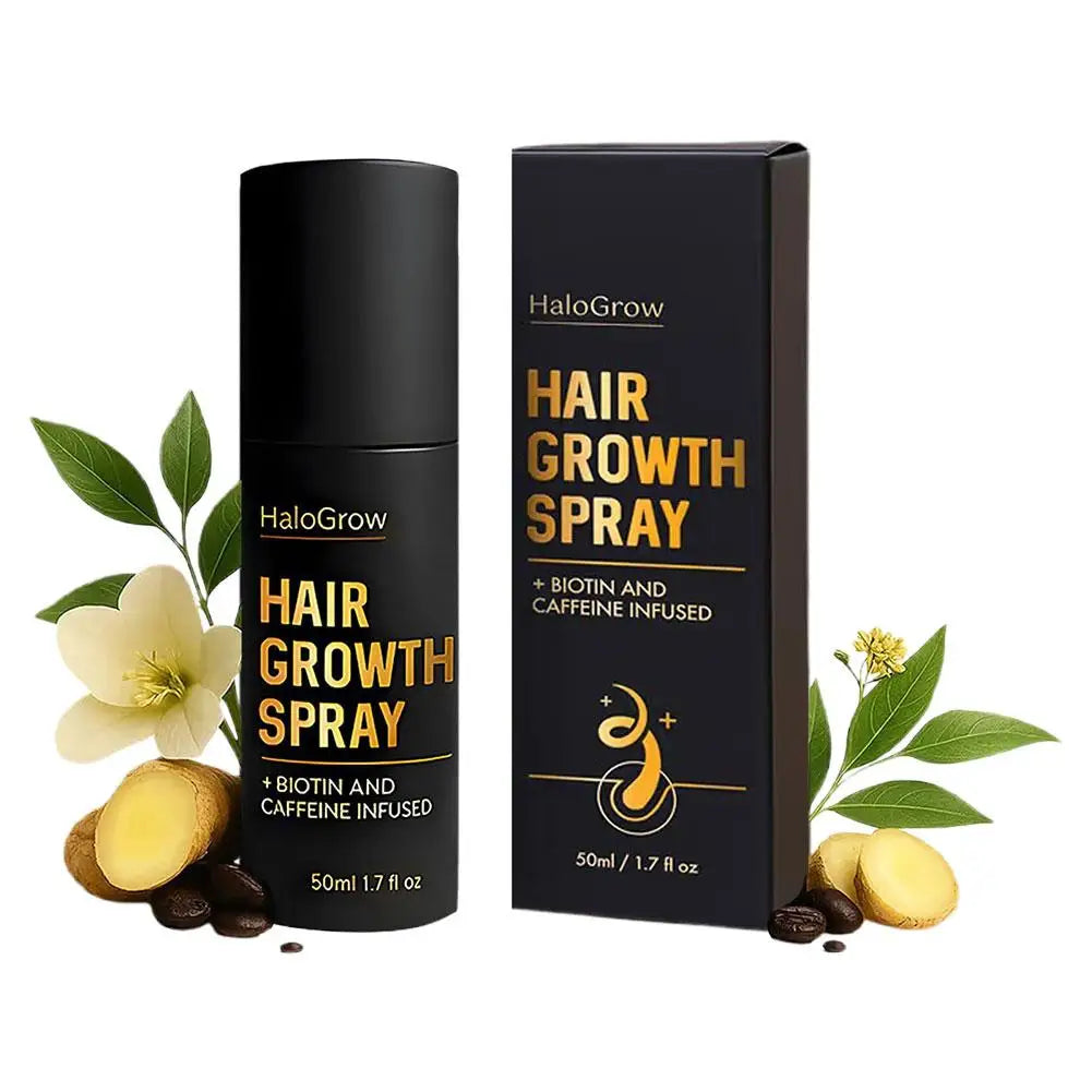 Halo Grow Hair Growth Spray 50ml Activates Hair Follicles Improves Thinning Hair Moisturizes Scalp For Thicker Stronger Hair