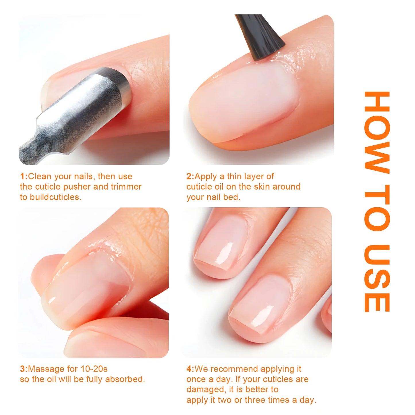 TWOING Vitamin E Nail Care Oils，Nail Cuticle Hydration & Nail Strengthening, Deeply Moisturizing for Healthier,Shinier,Nails 8ML