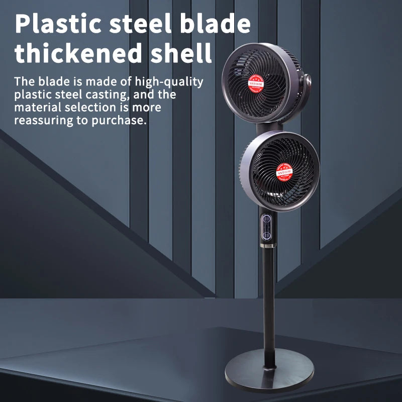 Variable-Frequency Household Electric Fan Soft-Noise Floor-Standing Air Circulation Cold Turbine For Bedroom Ventilation