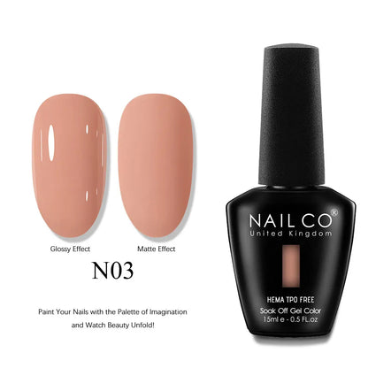 NAILCO 2025 Winter 15ML Gel Nail Polish Nails Semi-permanent UV Varnish High Quality Glass Bottle Nail Art Polish For Manicure