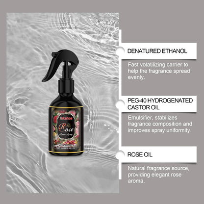 100ml Rose Scented Room Spray Long Lasting Air Freshener Natural Fragrance for Bedroom Bathroom Office Instant Odor Eliminator