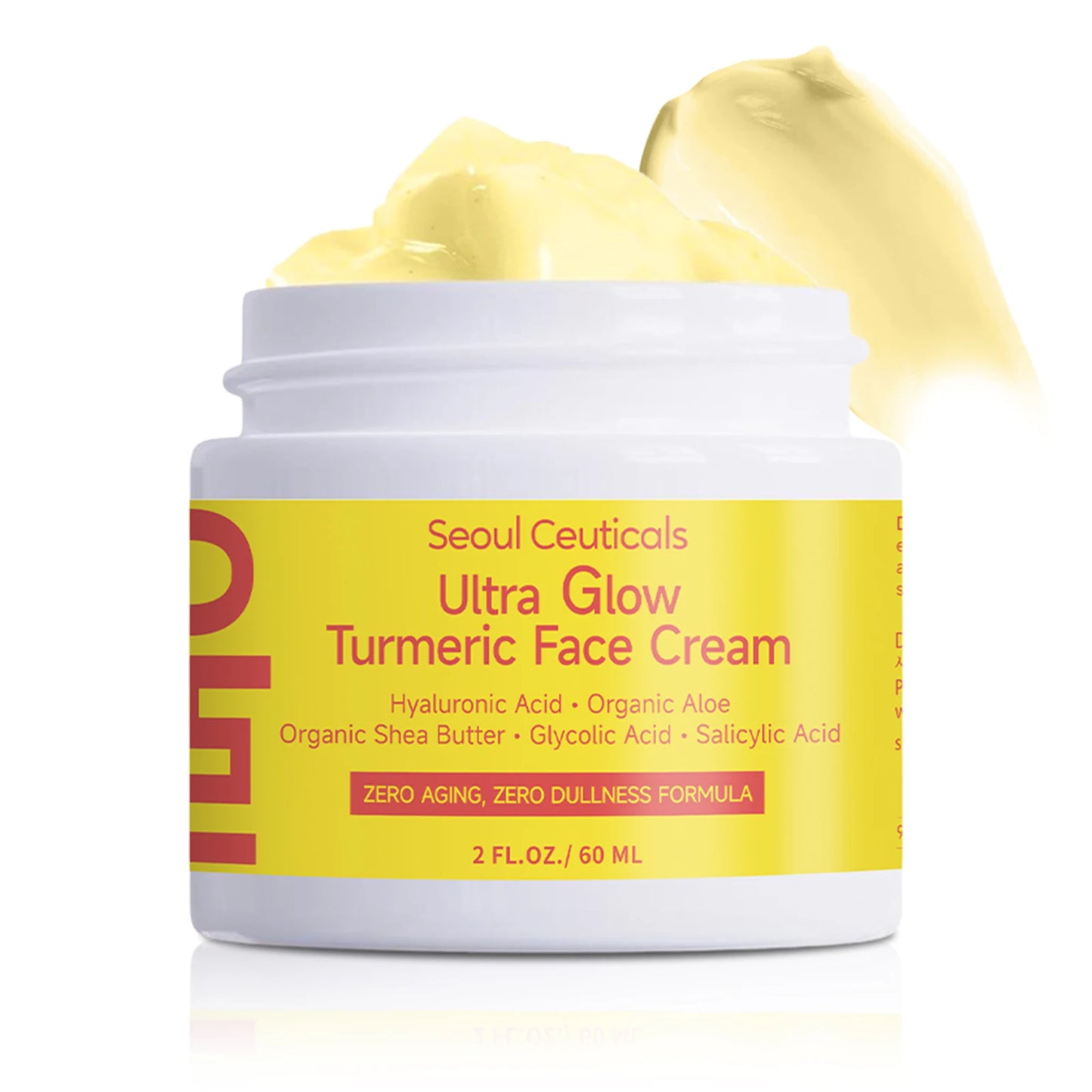 Turmeric Niacinamide Cream Moisturizing Hyaluronic Acid Cream Smooth Firm Makes Skin Look More Youthful Face Care Cosmetics 60g
