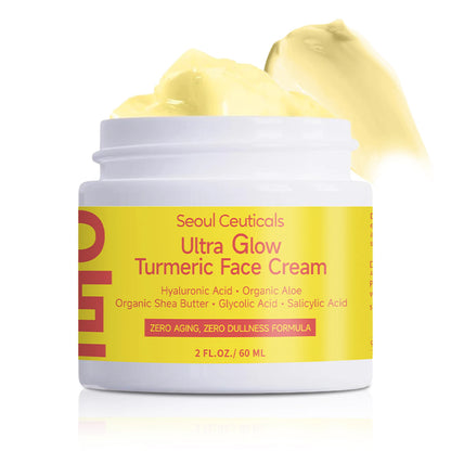 Turmeric Niacinamide Cream Moisturizing Hyaluronic Acid Cream Smooth Firm Makes Skin Look More Youthful Face Care Cosmetics 60g