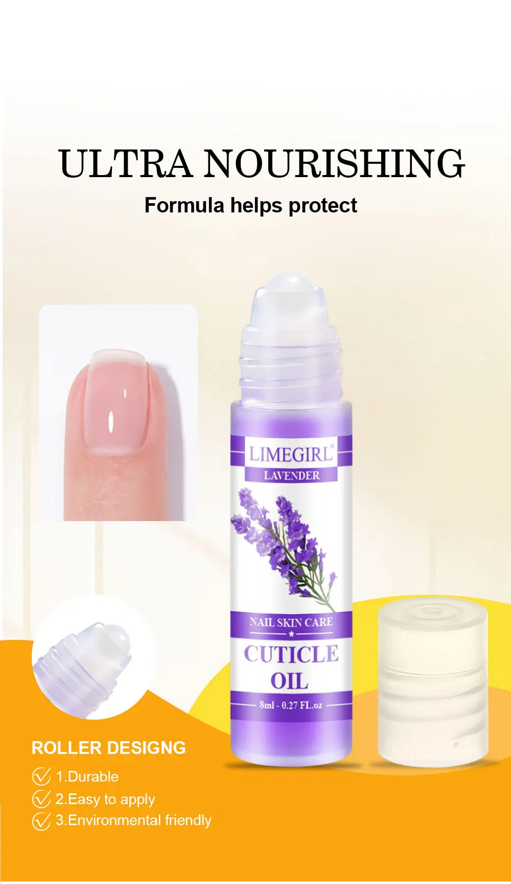 LIMEGIRL Nail Nourishment Oil Universal Plant Nutrition Soften Oil Cuticle Revitalizer Nourish For Nails Treatment Manicure Care