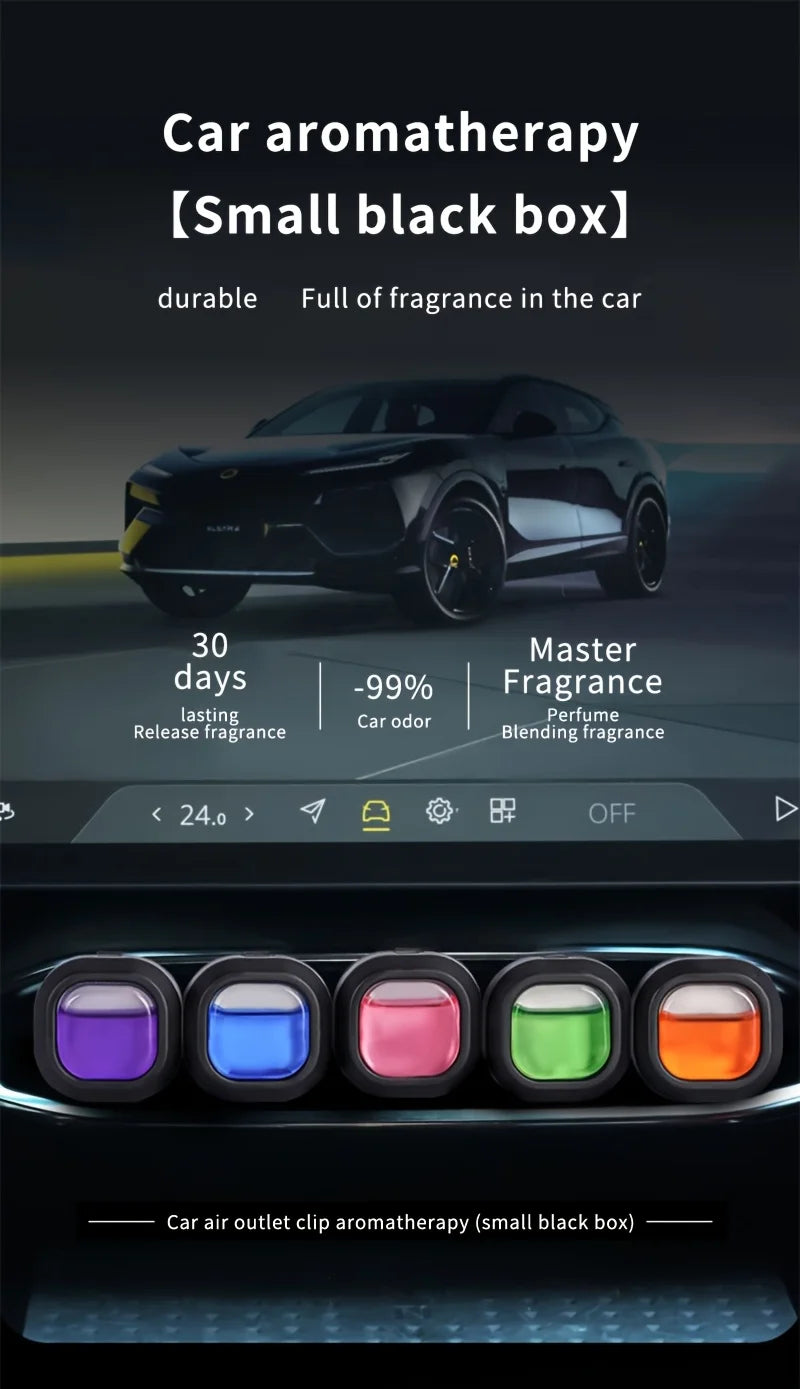 4 Pack Car Air Freshener Car Air Vent Freshener, Car Aroma Relax Long-lasting Fragrance Powerful Odor Eliminator