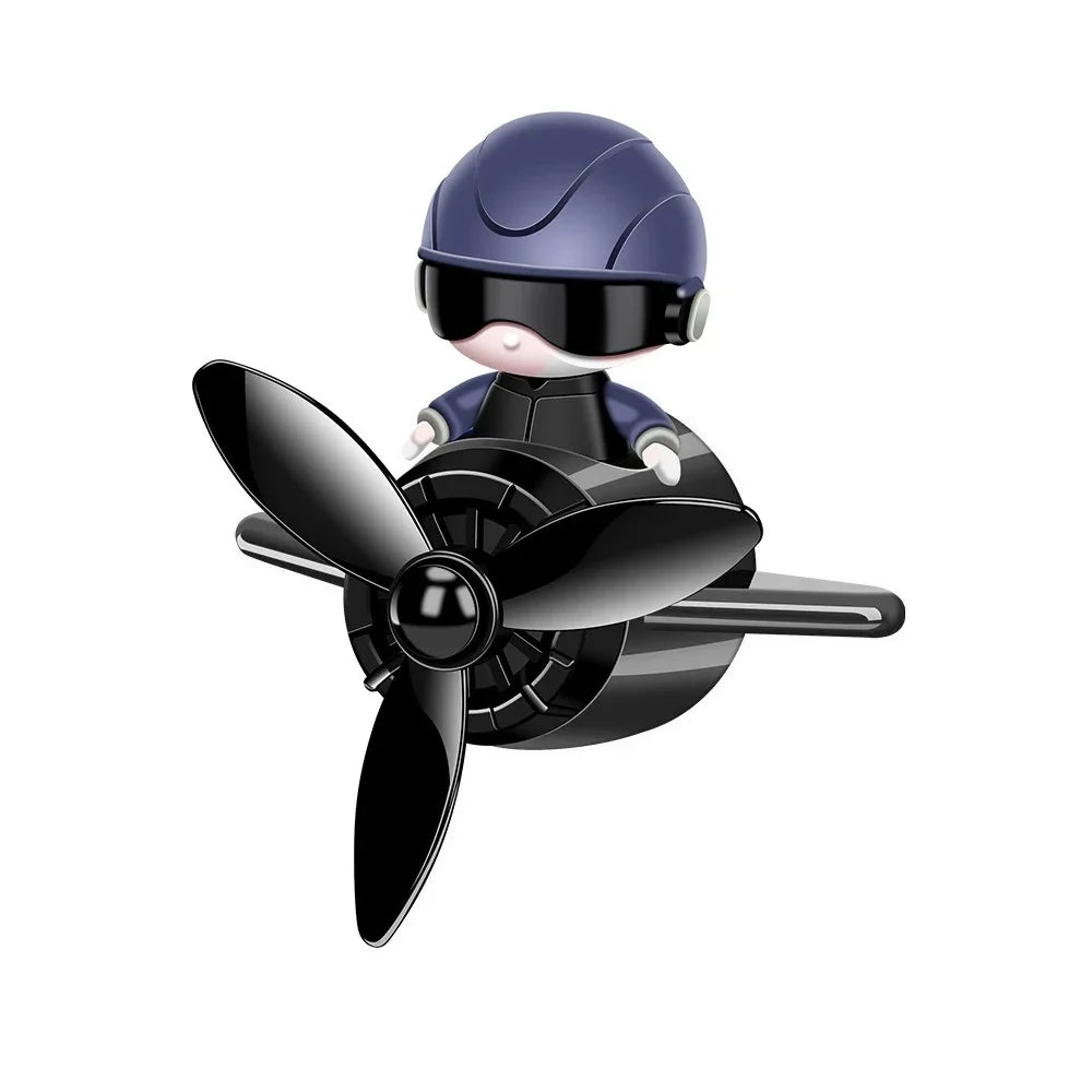 Car Air Freshener Aromatherapy Accessories Interior Perfume Diffuser Rotating Propeller Outlet Fragrance Cartoon Design Supplies