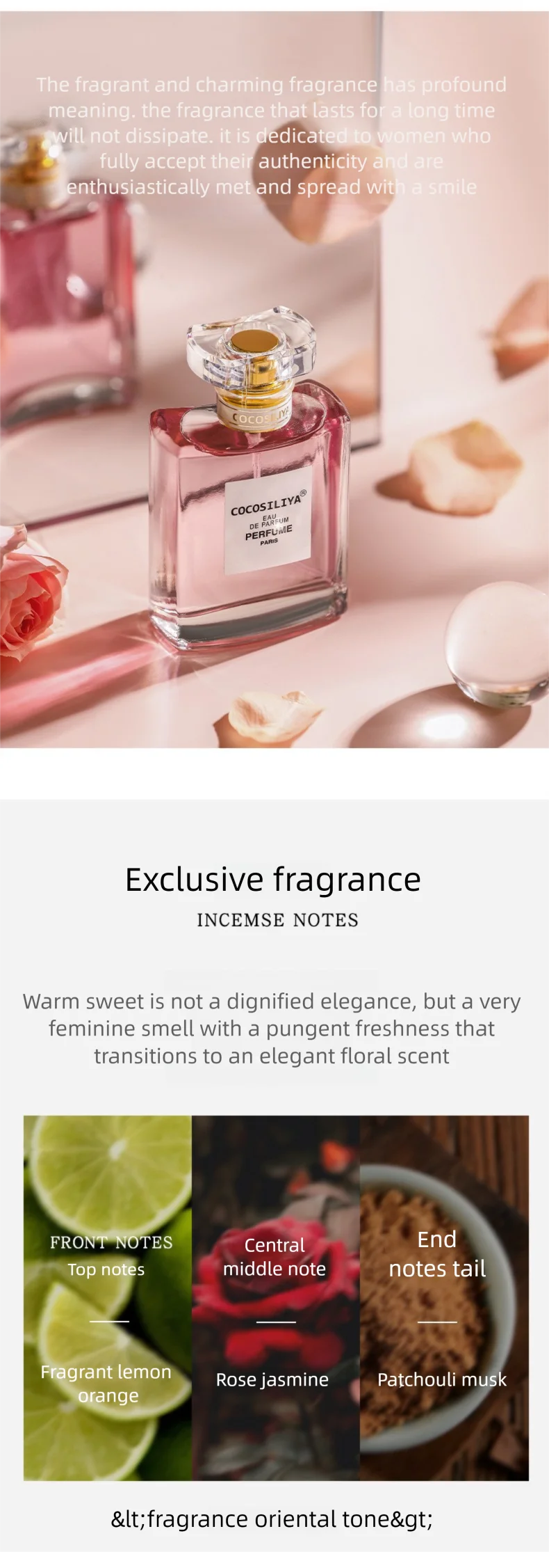 50ml Perfume For Women 50ML Perfume Long-Lasting Fragrance Light Fresh Scent Fragrance Unique Niche Everyday Elegance Perfume