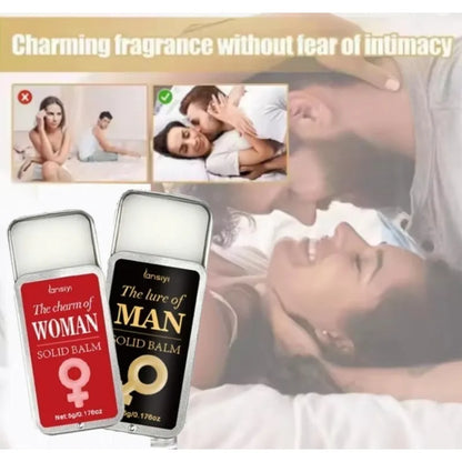 Women Men Body Heterosexual Hormones Perfume Solid Balm Long-lasting Scent Portable Solid Perfume Cologne Fragrance