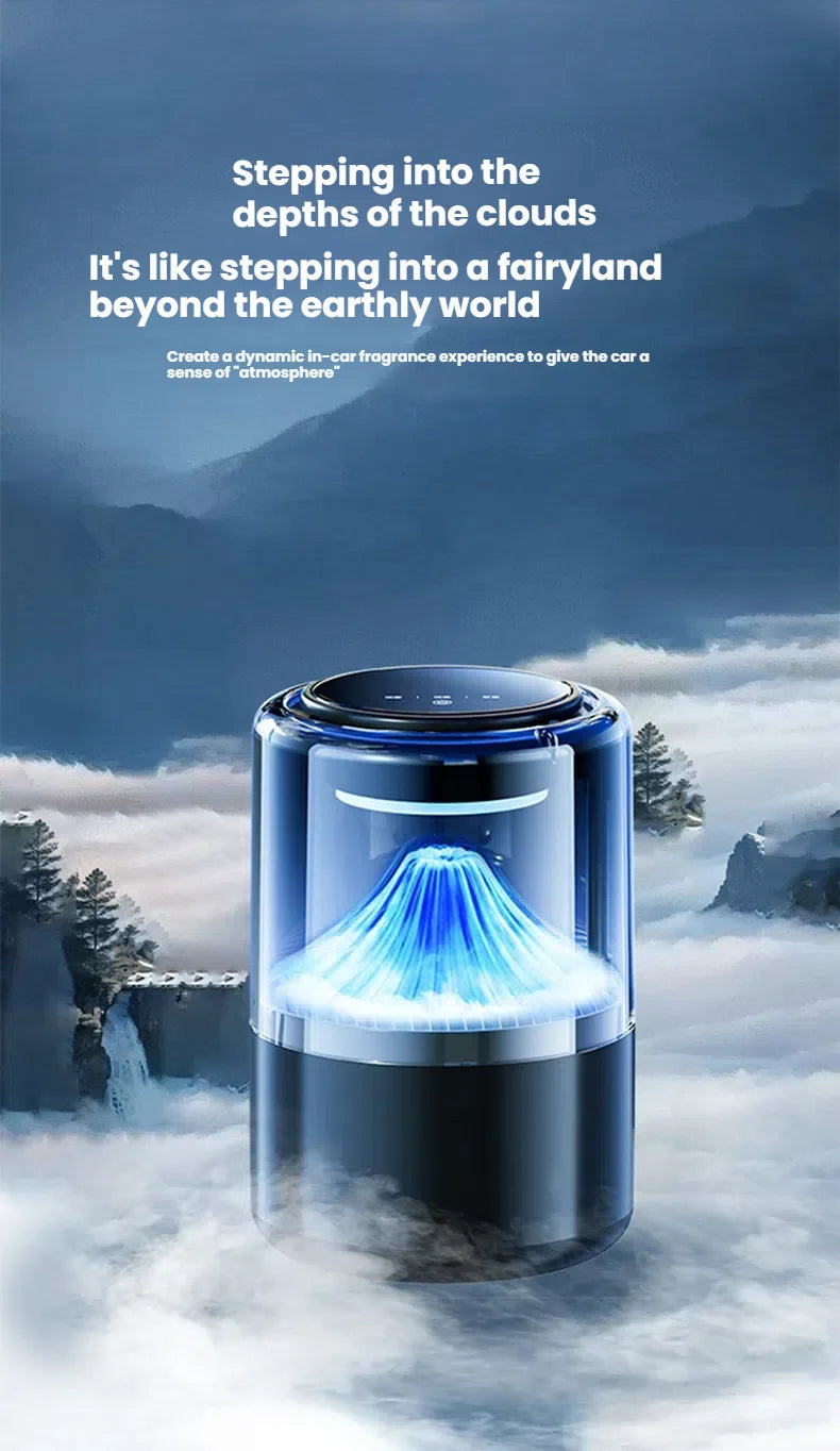2025 Model Smart Car Air Freshener - Premium Automotive Fragrance Device with Cloud-View Atomization, Filling the Car with Fragr