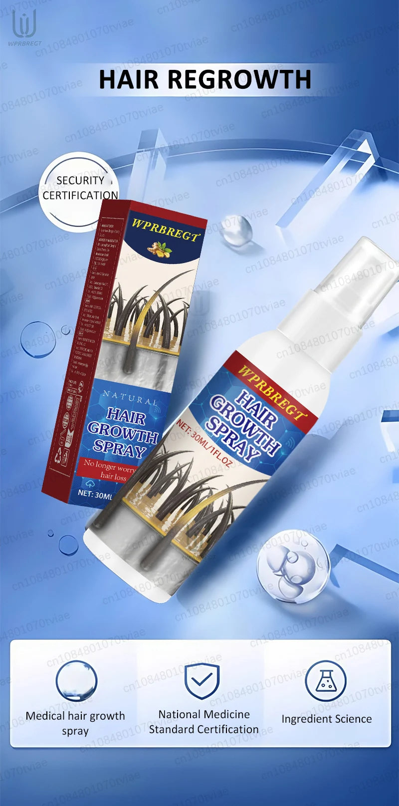 Hair water spray protects hair roots and gives you 100% satisfaction