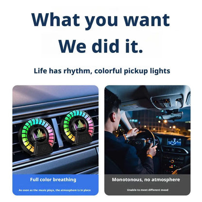 Car Air Outlet Aromatherapy Air Diffuser Aroma Car Music Rhythm LampAir Freshener For Removing Odors Car Accessories