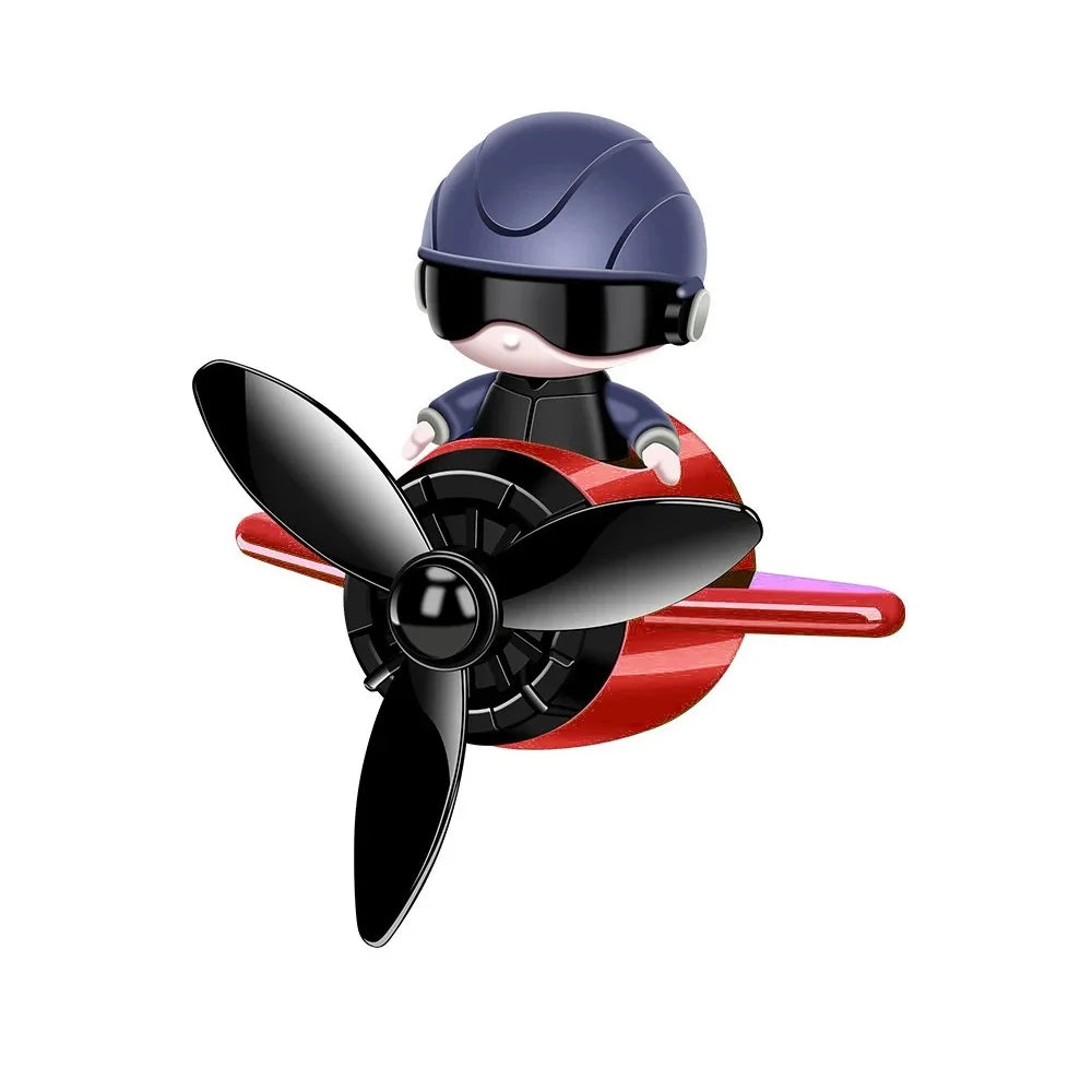 Car Air Freshener Aromatherapy Accessories Interior Perfume Diffuser Rotating Propeller Outlet Fragrance Cartoon Design Supplies