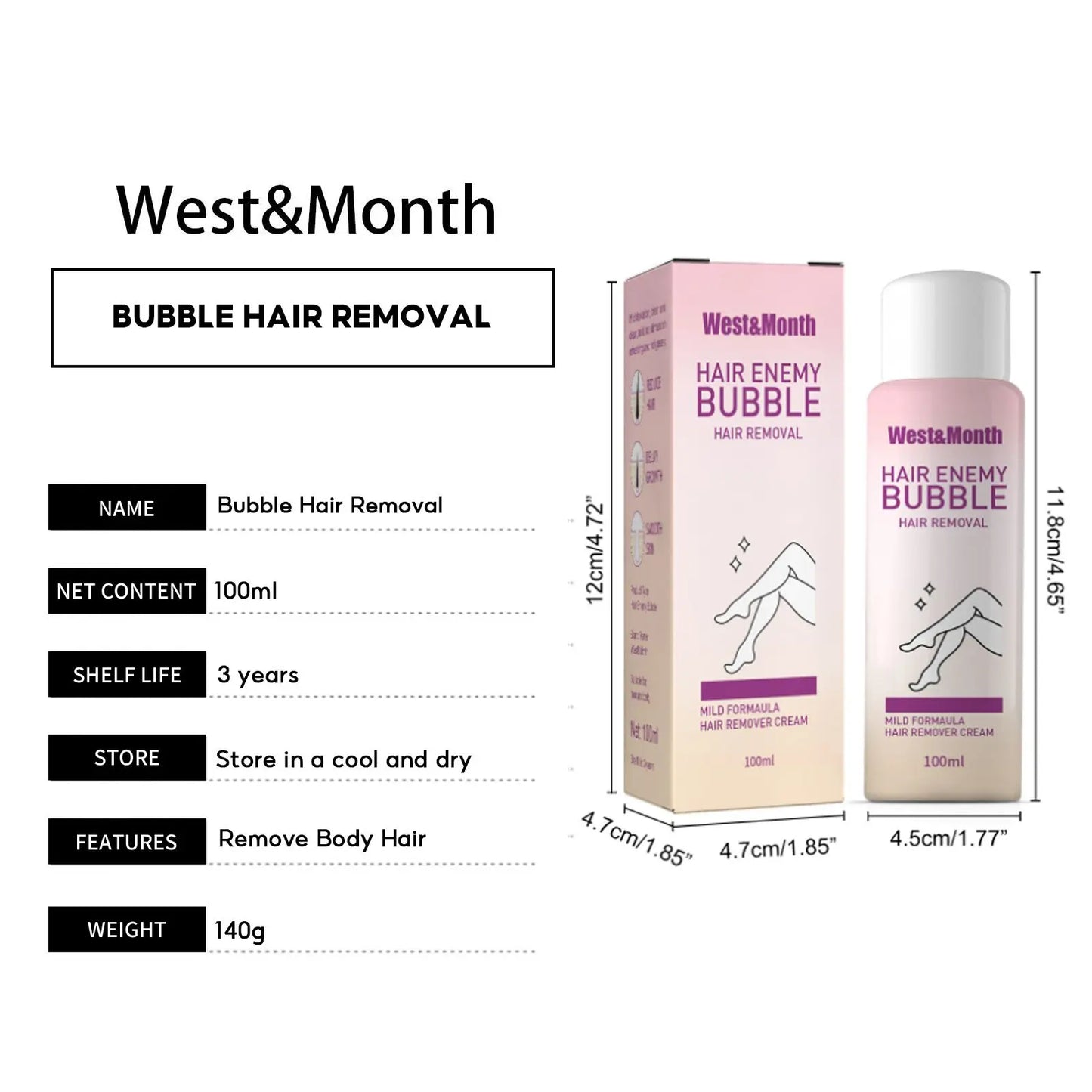 Hair Removal Spray Inhibit Growth Remove Underarm Arm Leg Private Parts Hair Mild Painless Long Lasting Cleaning Depilatory Mist