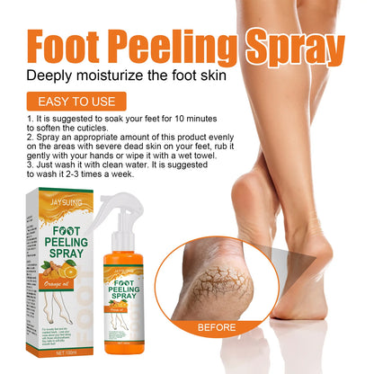 Foot Peeling Spray Heel Elbow Exfoliating Anti-Drying Crack Calluses Dead Skin Remover Nourishing Whi-tening Feet Repair Liquid