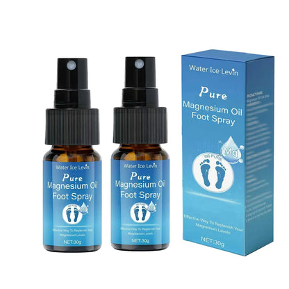 Pure Magnesium Oil Foot Spray with Vitamin E - Moisturizing, Fast-Absorbing Foot Care for Elastic, Smooth Skin