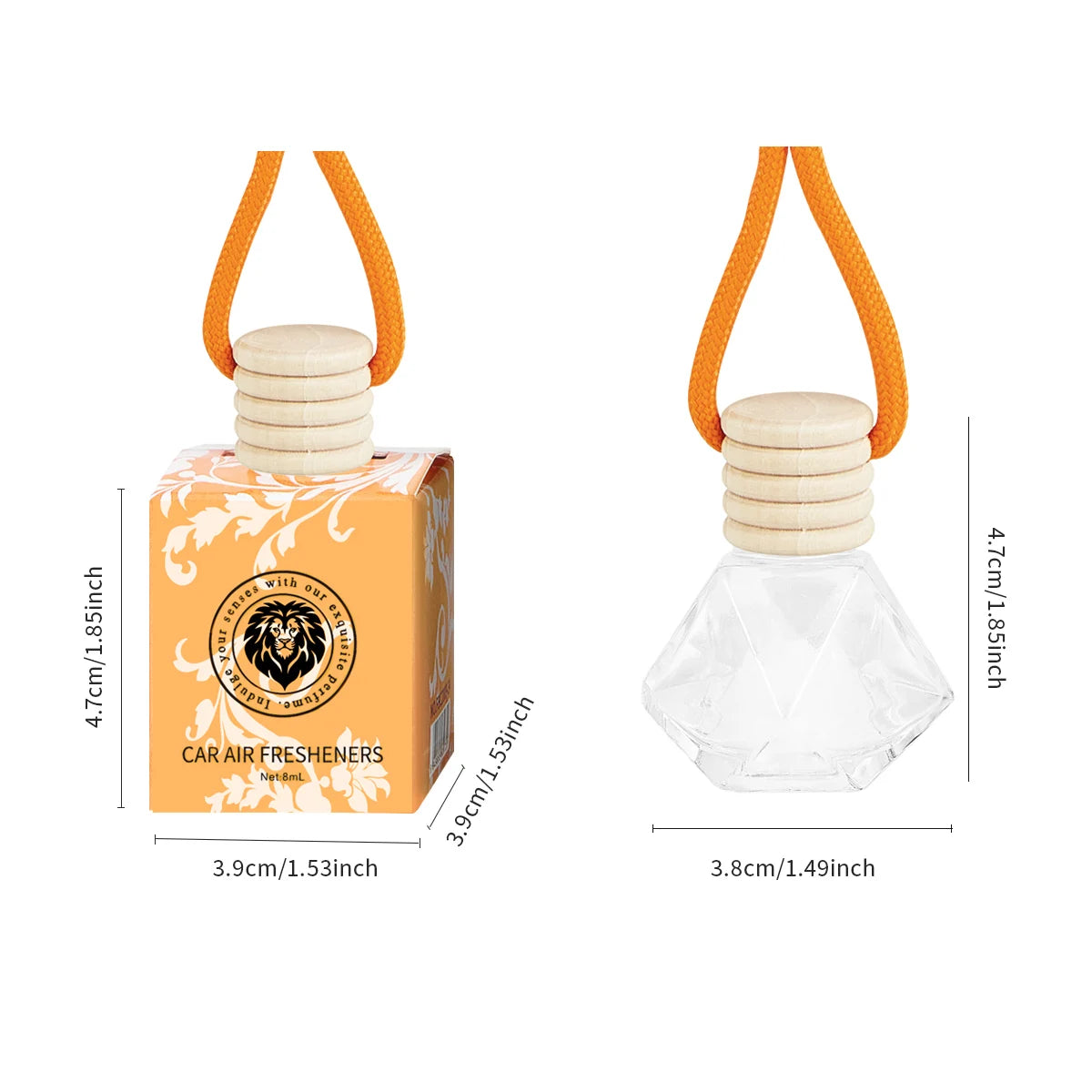 Natural car fragrance, fragrant all the way, long-lasting fragrance, evenly spread, car air freshener