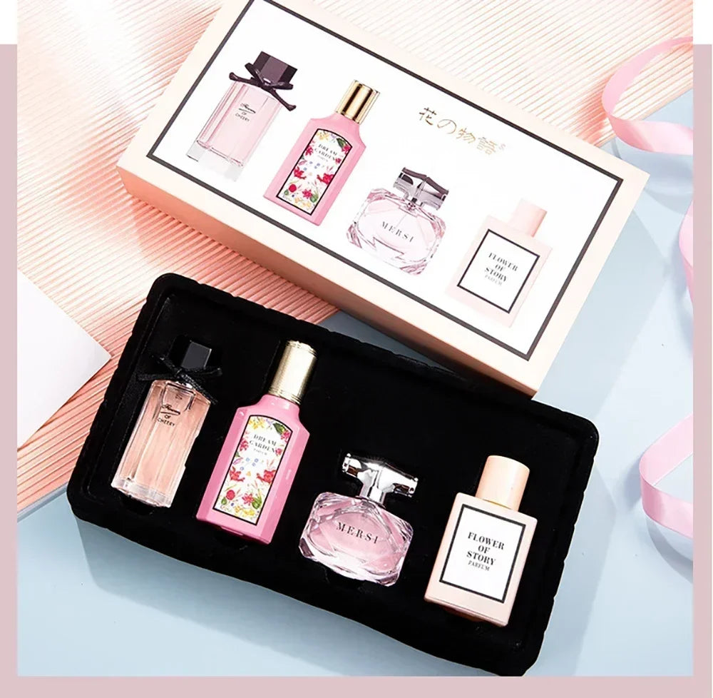 Womens Perfume Floral Scent Eau de Parfum 110ml Gift Box Four Piece Set Pheromone Balminess Духи Fragrance For Her