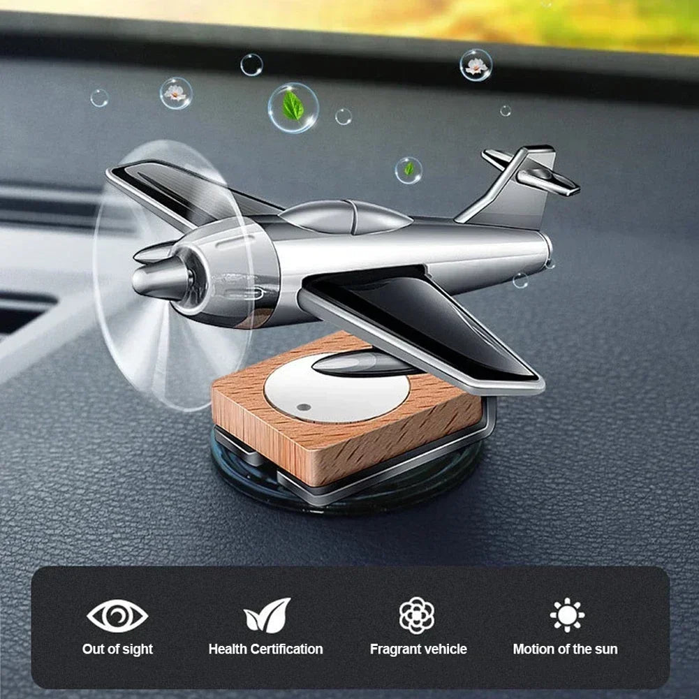 Car Solar Aircraft Air Freshener Airplane Aromatherapy Diffuser Ornaments Mini Car Perfume Air Freshener Fragrance Car Interior