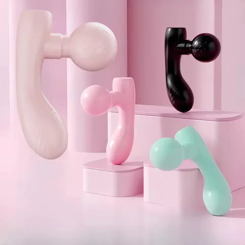 MINI Dual-Head Massager, Dual-Motor Vibration Massage Gun, Portable Charging Muscle Relaxation Massager