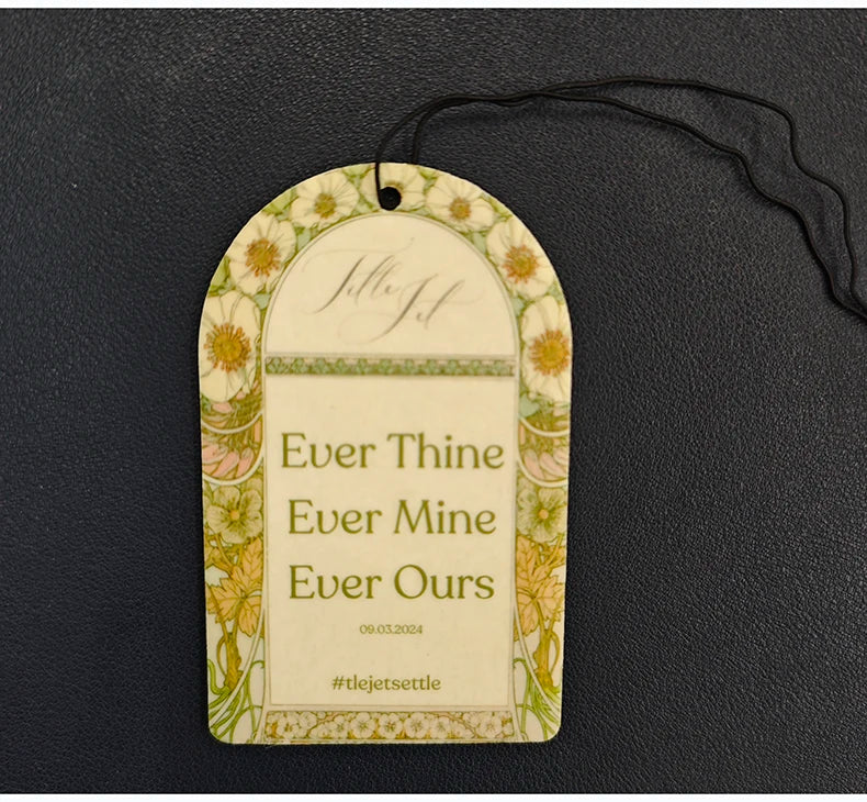 50Pcs Customized Car Air Fresheners Hanging Parfum Natural Scented Paper Air Freshener Car Accessories Interior Auto Perfume