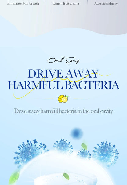 18ML Lemon Oral Fresh Mouth Spray Fresh Breath Eliminate Bad Breath Spray Deodorant Persistent Protable Fragrance No Alcohol