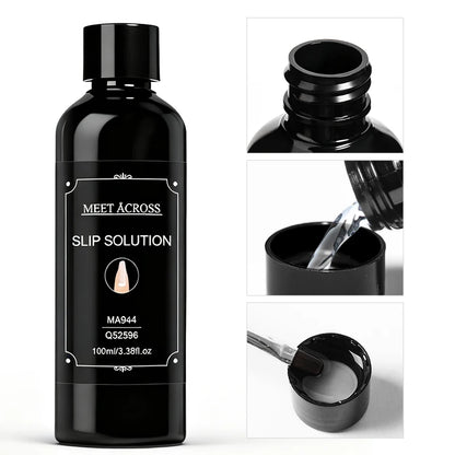 100ml Nail Liquid Slip Solution for Nails Flawless Nail Acrylic Extensions UV Gel Nail Polish Nail Art Manicure Design Tools