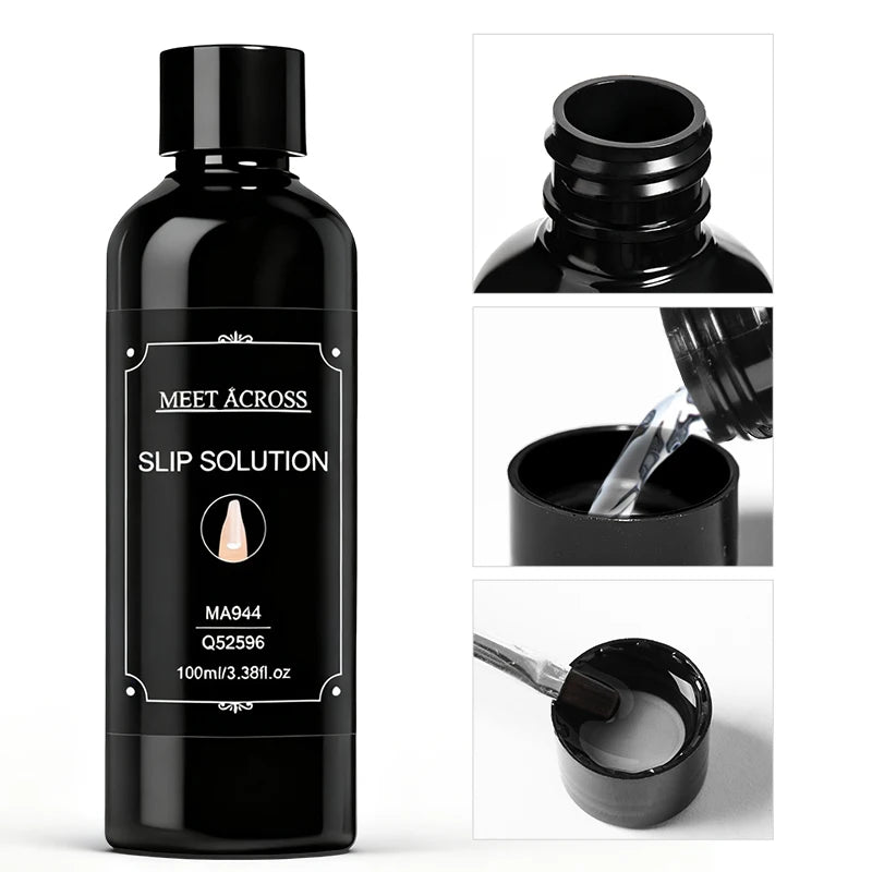 100ml Nail Liquid Slip Solution for Nails Flawless Nail Acrylic Extensions UV Gel Nail Polish Nail Art Manicure Design Tools