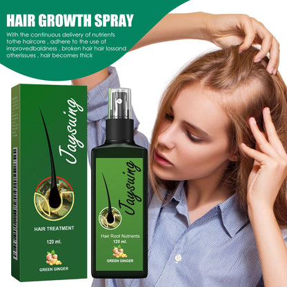 Hair Growth Spray Ginger Massage Scalp Damaged Treatment Solution Nourish Roots Fast Grow Anti Hair Loss Serum Beauty Health