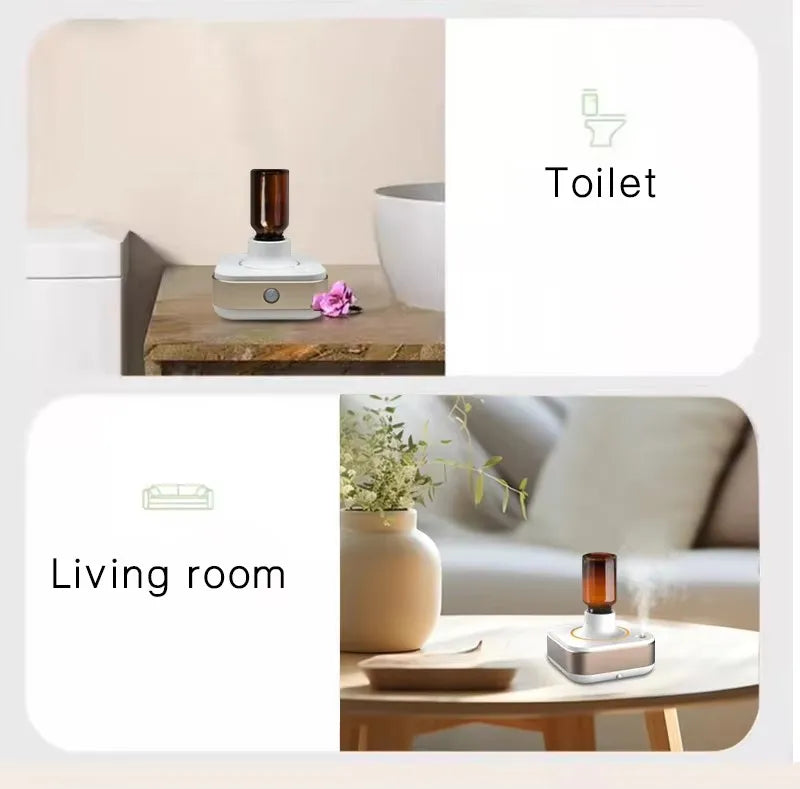 New Innovation Air cleaner Freshener Machine Infrared Automatic Smart spray Inverted Waterless Essential oil Aroma Diffuser