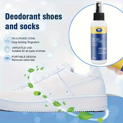 1 Bottle/Box Shoe Deodorizer Spray - Odor Eliminator Spray with Plant-Based Formula, Quick-Dry Odor Killer for Gym, Travel