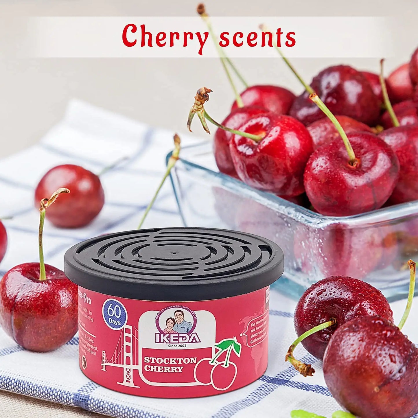 Car Air Fresheners:  Lemon Scent | Organic Cans | Odor Eliminator Essential | Long-Lasting | Strong Fragrance | For Home Closet