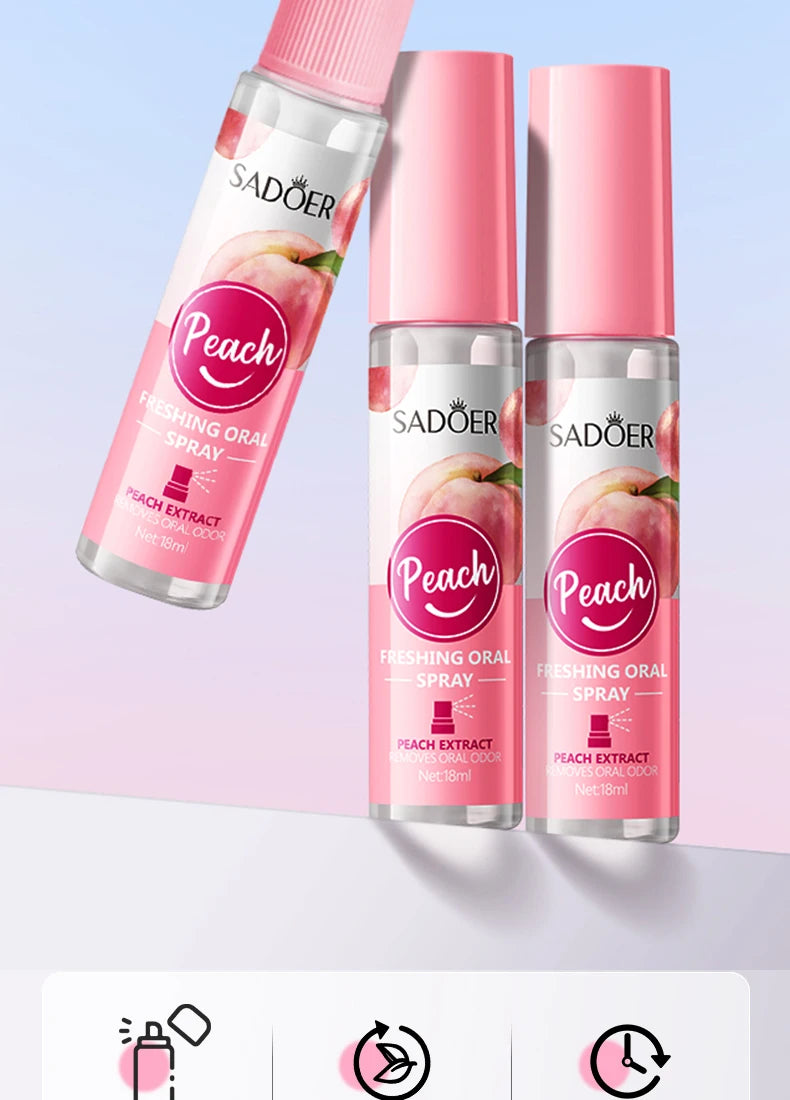 18ML Lemon Oral Fresh Mouth Spray Fresh Breath Eliminate Bad Breath Spray Deodorant Persistent Protable Fragrance No Alcohol