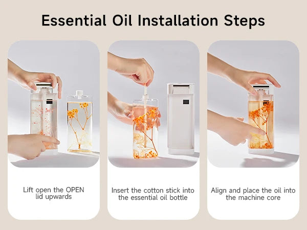 230ml Smart Aroma Diffuser, Auto Air Freshener with Refills, Premium Essential Oil Mist Sprayer, Long-Lasting Fragrance