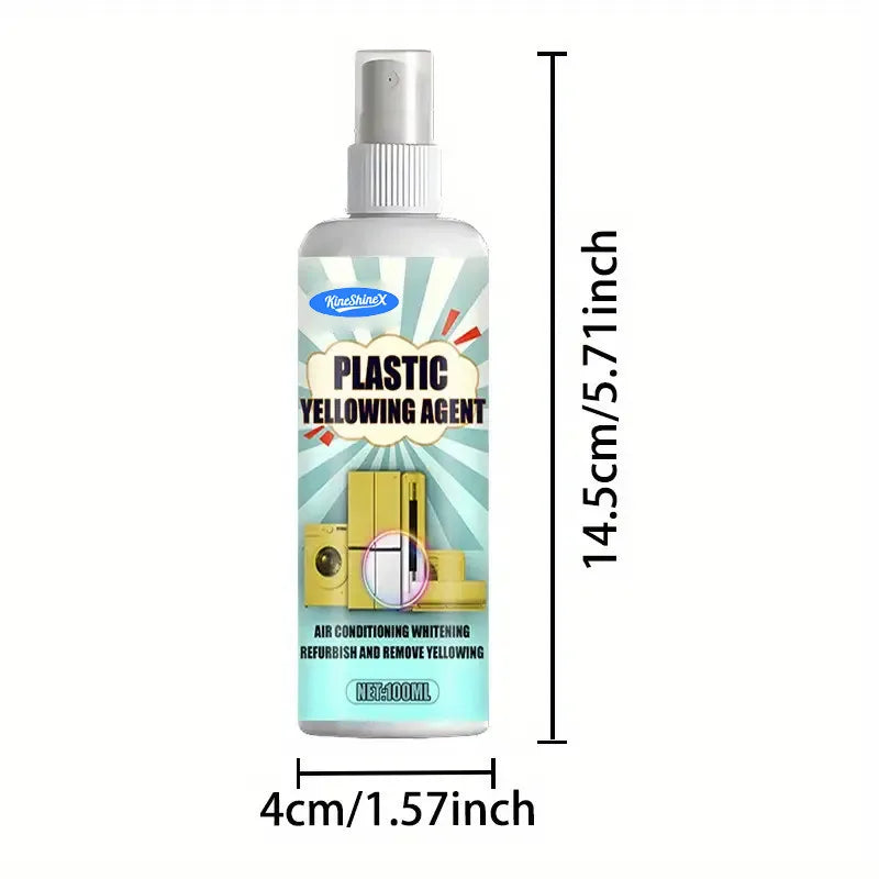 Plastic Refresh Spray Effective Whitening & Stain Removal Car Interior Cleaner Air Conditioning Deicer Screen Cleaning Solution