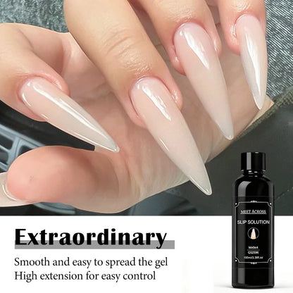 100ml Nail Liquid Slip Solution for Nails Flawless Nail Acrylic Extensions UV Gel Nail Polish Nail Art Manicure Design Tools