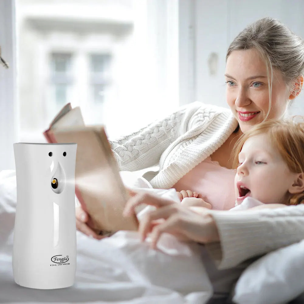 Air Freshener Spray Automatic Aerosol Dispenser Wall Mount/Free Standing Refillable Filling Fragrance for Home Room Office Hotel