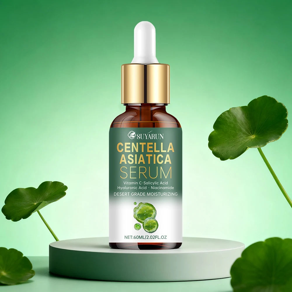 SUYARUN Premium Centella Asiatica Serum - Hydrating & Soothing Face Treatment for Acne, Redness & Anti-Aging | Natural Skin Care