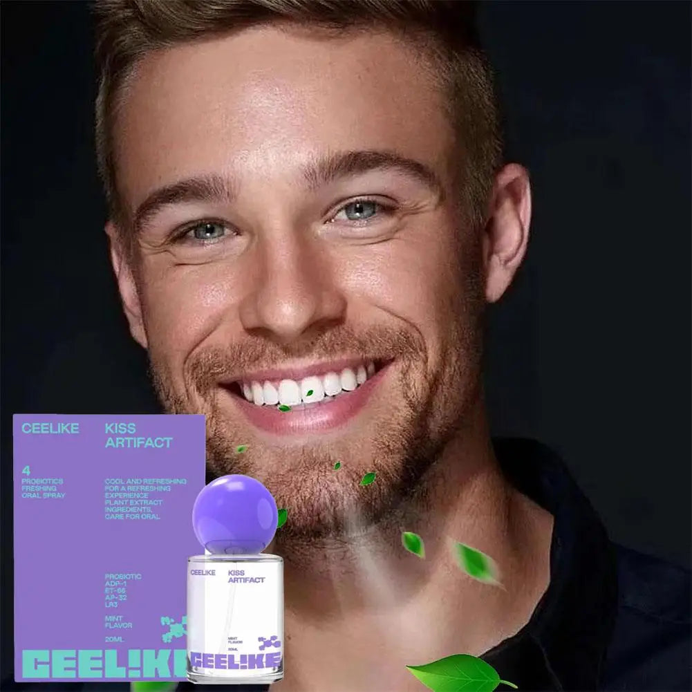 Probiotic Oral Spray 20ml Mild Long-Lasting Mist No Alcohol Travel-Sized Oral Care Freshener Oral Probiotic Freshener for Travel