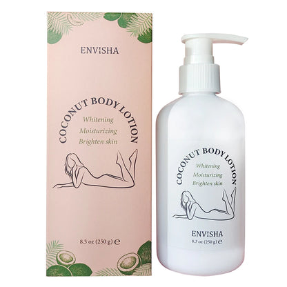Skin Care Coconut Oil Face Body Lotion Cream Whitening Moisturizing Brightening Collagen Hyaluronic Acid Retinol Remove Melanin