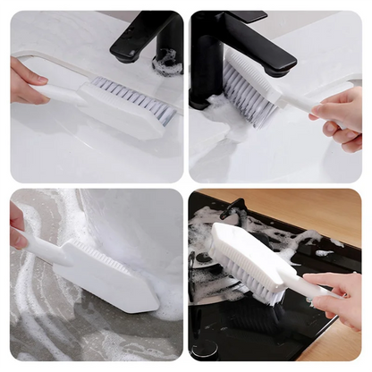 1 Pcs Bathroom Floor Brush Bathroom Space Cleaning Brush Cleaning Floor Washing Wall White