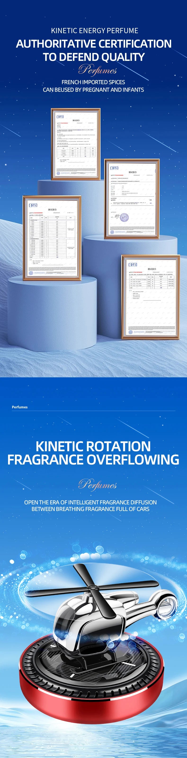 Car Aromatherapy Air Freshener Car Fragrance Perfume Fresh Vent Air Aromatherapy Interior Cars Auto Accessories Solar Plane