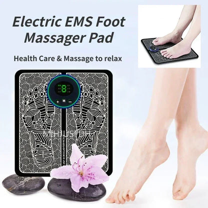 Foot Massage Mat Massager Feet Ems Calf Electric Tool Device Blood Circulation Spa Exerciser Insoles Myostimulator Machine Detox