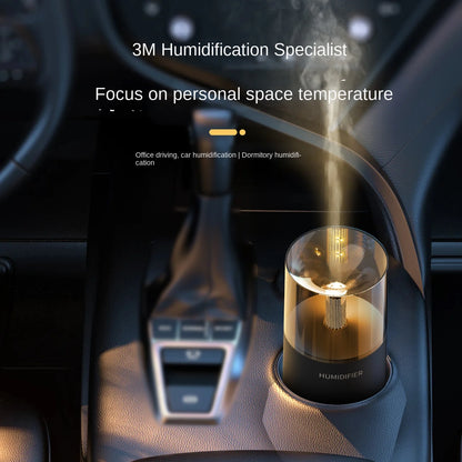 Cross-Border Home Aromatherapy Machine USB Desktop Automatic Fragrance Air Hydration Small Humidifier Artificial Flame Diffuser