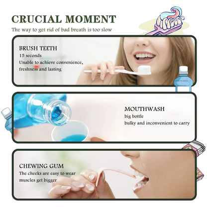 Mouth Freshener Spray Oral Spray Remove Bad Breath Long Lasting Mint Portable Breath Freshener Refreshing Oral Care Products