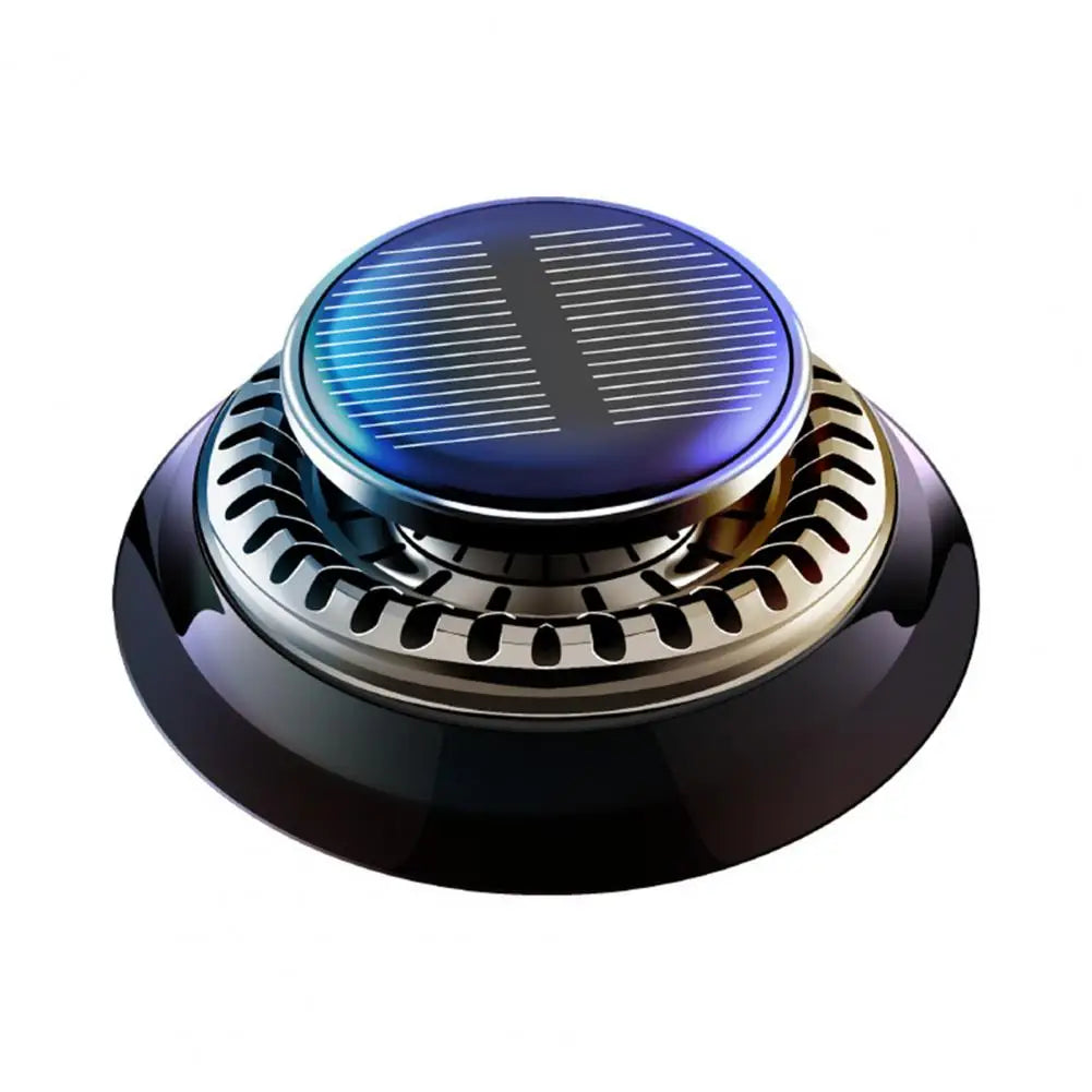 Solar Car Air Freshener Aromatherapy Diffuser with Natural Fragrance Auto Rotating Air Purifier Vehicle Interior Scents Decor